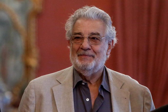 Imagen de recurso del cantante y director de ópera, Plácido Domingo.