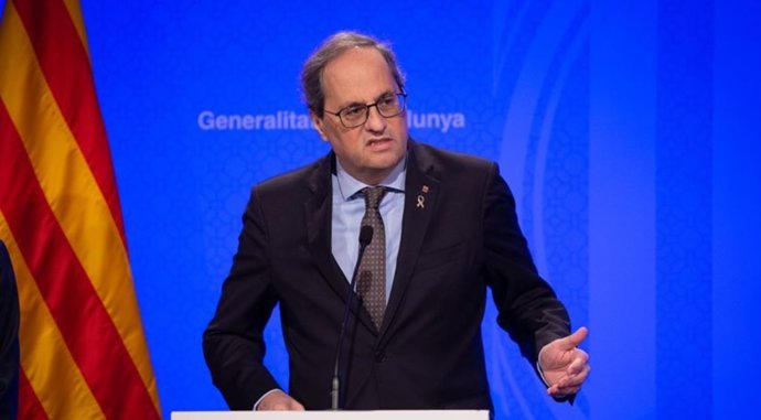 Rueda de prensa del presidente de la Generalitat, Quim Torra