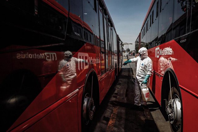 Desinfección frente al coronavirus en Ciudad de México