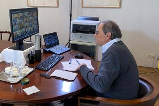 El presidente de la Generalitat, Quim Torra, en la conferencia de presidentes autonómicos