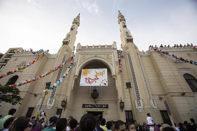 Una mezquita en la capital de Egipto, El Cairo