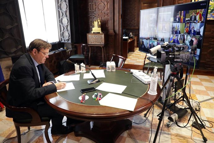 Videoconferencia de Puig con Sánchez