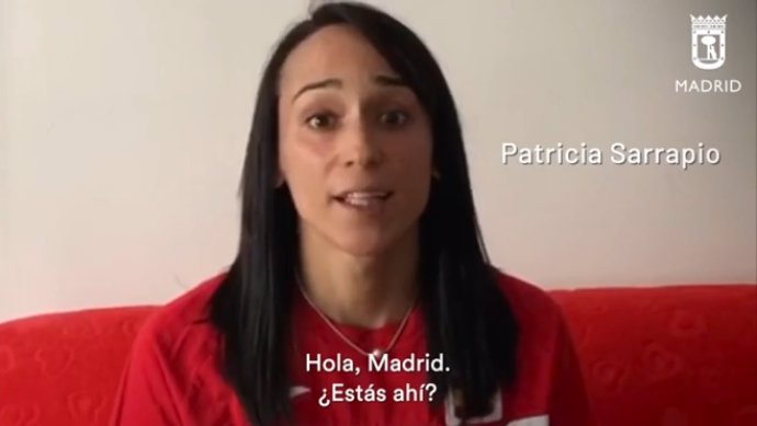 La atleta Patricia Sarrapio, en un vídeo del Ayuntamiento de Madrid.