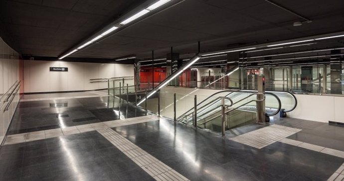 La estación de Arc de Triomf de la L1 del Metro de Barcelona