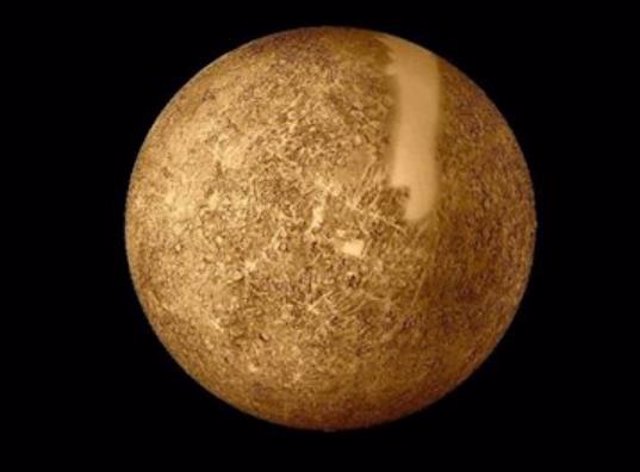 Imagen de Mercurio tomada por la Mariner 10