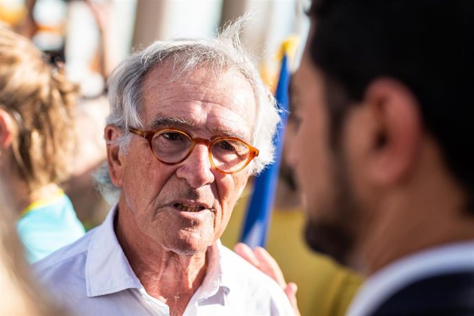 El excalcalde de Barcelona Xavier Trias durante la diada de Cataluña 2019. Manifestación de la ANC  'Objectiu Independncia' del 11 de septiembre de 2019 en Barcelona (España).