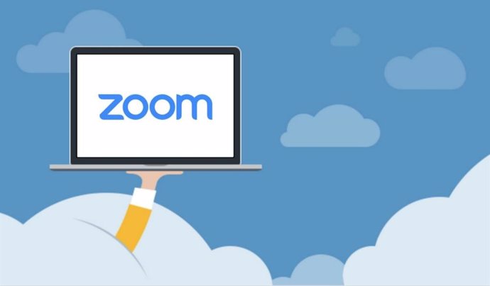 Logo de la aplicación de videconferencias Zoom.