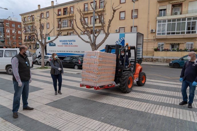 Coronavirus.- Grupo Ricardo Fuentes colabora con 22 toneladas de alimentos en el