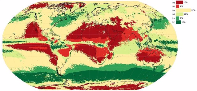 Clasificación climática de las sequías meteorológicas en todo el mundo, según un estudio dirigido por un investigador de la UCM que predice la duracion de las sequías.