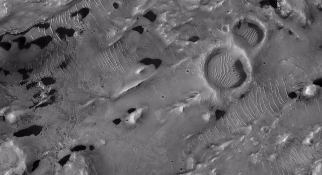 Dunas en el cráter Pasteur de Marte