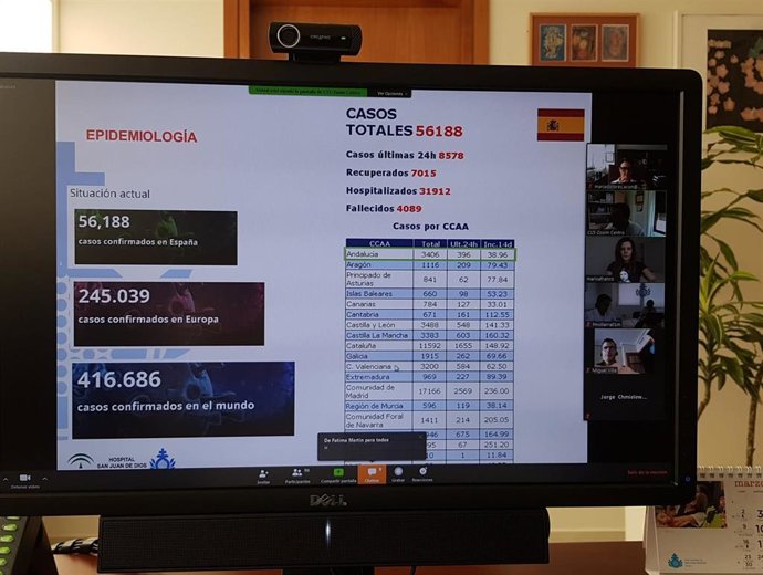 Detalle de la acción formativa virtual para profesionales sanitarios