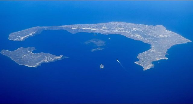 Caldera sumergida de Santorini