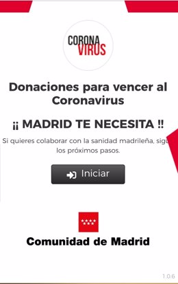 NUeva web para donaciones a la Sanidad madrileña
