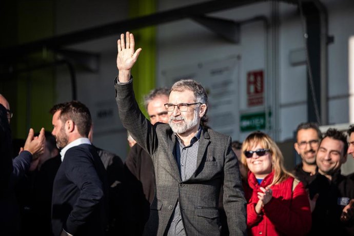 El presidente de mnium Cultural, Jordi Cuixart, en una imagen de archivo llegando a su empresa.