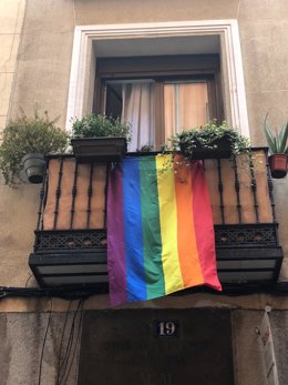La bandera arcoiris en la celebración del Orgullo Gay en Madrid (archivo)