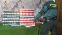 Intervienen 1.200 cajetillas de tabaco de contrabando en controles de coches en El Rocío y Palos de la Fra (Huelva)