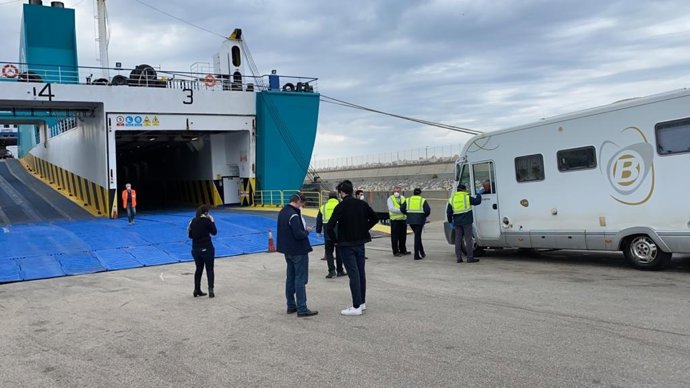 Alguna de las caravanas repatriadas.