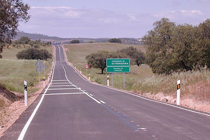 Carretera en  Extremadura