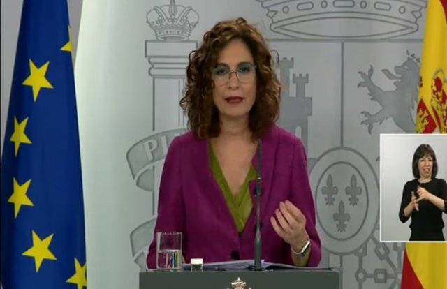 Rueda de prensa de la portavoz del Gobierno, María Jesús Montero, tras el Consejo de Ministros