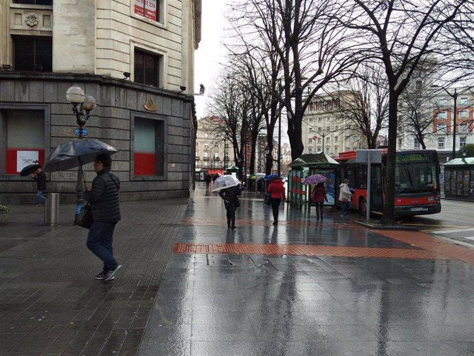 Lluvia en Euskadi.