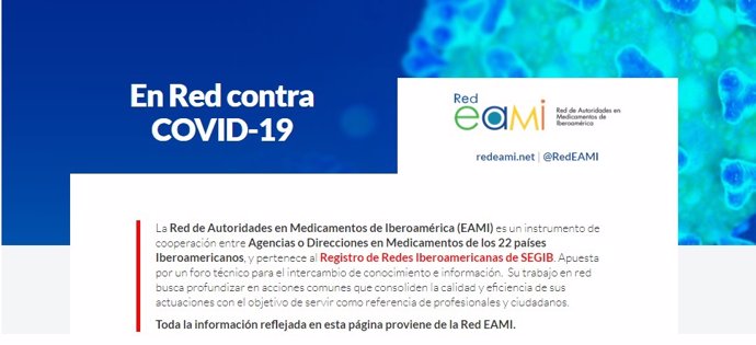 La AEMPS crea una web con información científico-técnica para combatir el COVID-19 en Iberoamérica