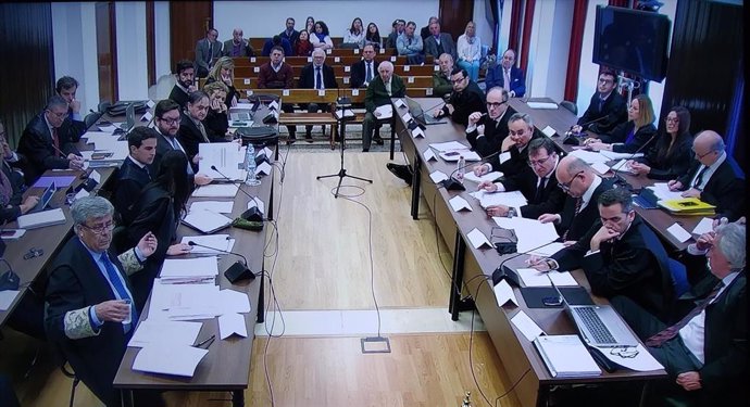 El fiscal Anticorrupción Jesús Gázquez interviene en la sesión de cuestiones previas del juicio del caso Poniente