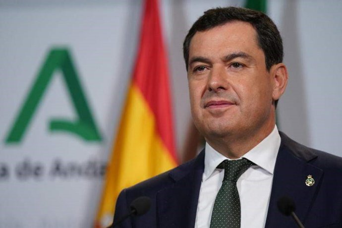 El presidente de la Junta de Andalucía, Juanma Moreno.