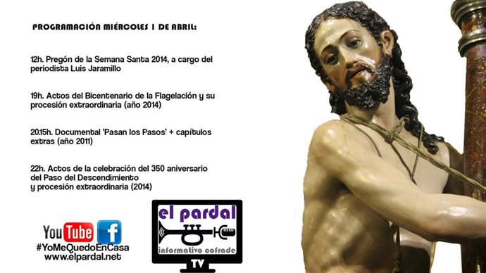 La emisora El Pardal Informativo Cofrade trabaja para acercar la Semana Santa Riosecana con documentales, audiovisuales y conferencias online.