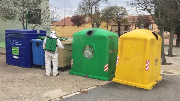 Labores de desinfección en municipios.
