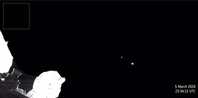 La misión BepiColombo capta Tierra y Luna desde 14 millones de kilómetros