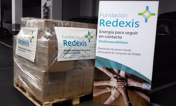Fundación Redexis dona baterías portátiles a los pacientes ingresados en el hospital de campaña de IFEMA