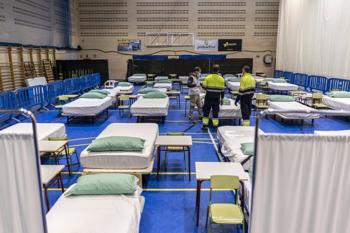 Imagen de recurso del hospital de campaña en Leganés.