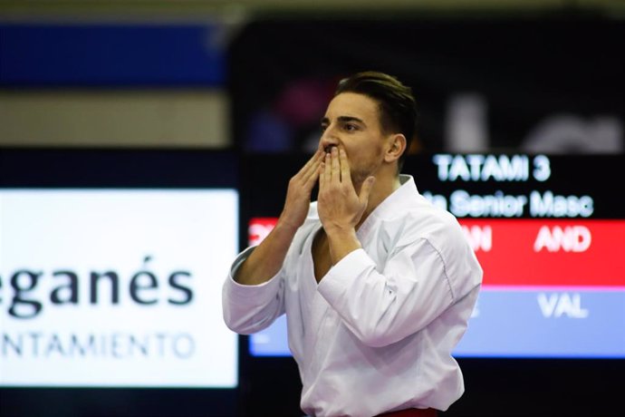 El karateca español Damián Quintero durante los pasados Campeonatos de España
