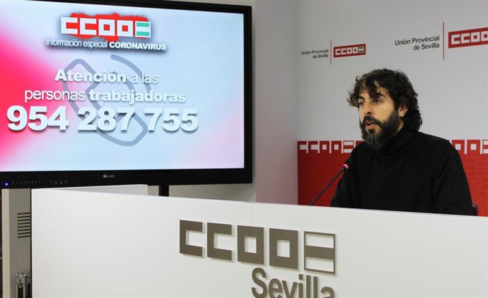 Carlos Aristu, secretario de Acción Sindical de CC.OO Sevilla