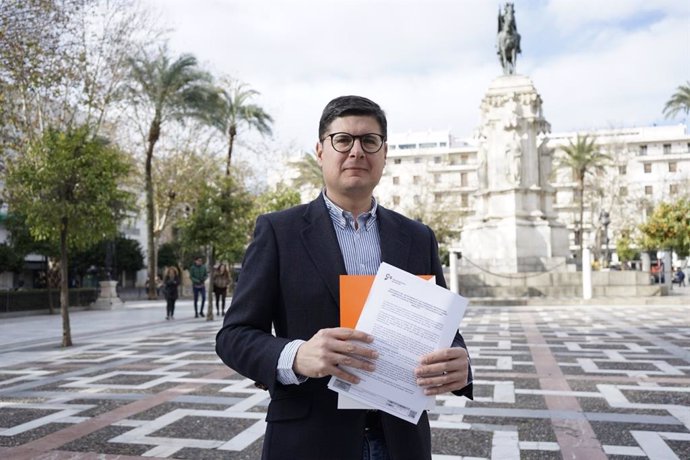 El portavoz de Ciudadanos (Cs) en el Ayuntamiento de Sevilla, Álvaro Pimentel