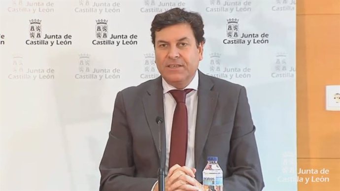 Captura de la comparecencia on line de Fernández Carriedo en la rueda de prensa sobre Coronavirus.