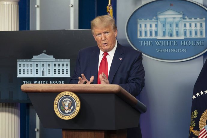 March 31, 2020 - Washington, DC, United States: United States President Donald J. Trump participates in a news briefing by members of the Coronavirus Task Force at the White House. (Chris Kleponis / Contacto)