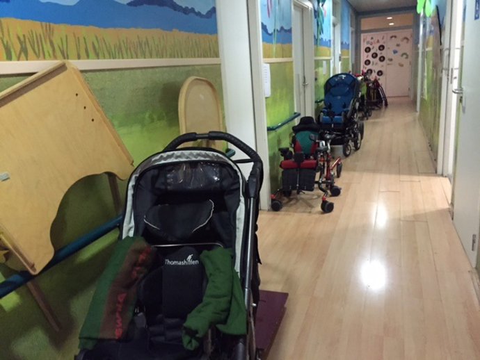 Aula para niños discapacitados