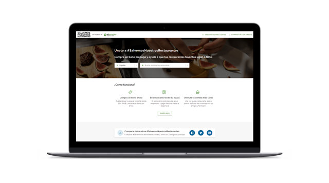 Web 'Salvemos nuestros restaurantes' de ElTenedor