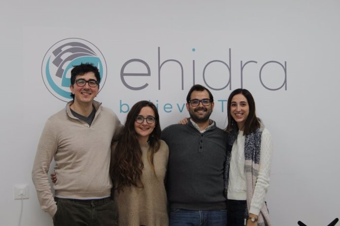 El equipo de eHidra en su sede en la localidad de Puente Genil