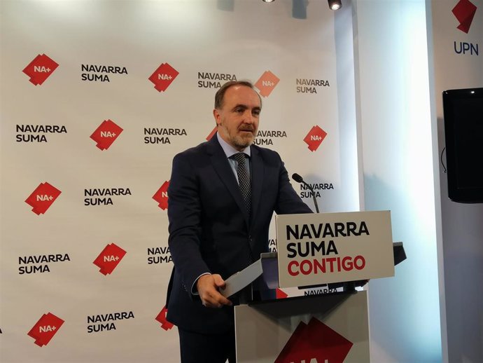 El portavoz de Navarra Suma, Javier Esparza