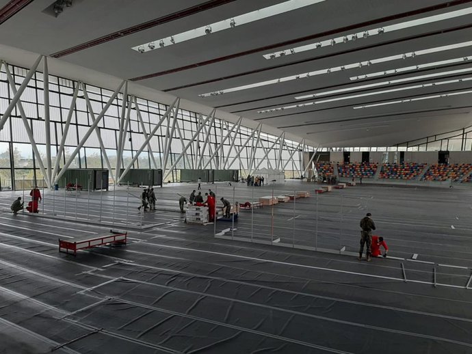 Imagen del hospital de campaña de Sabadell (Barcelona)