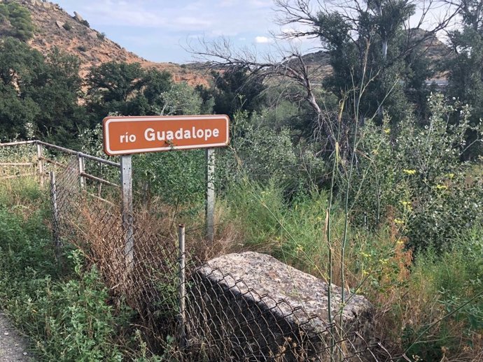 El río Guadalope a su paso por Caspe 