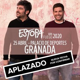 Aplazado el concierto de Estopa en Granada