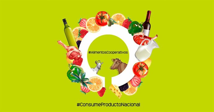 Gráfico de la iniciativas de Cooperativas Agro-alimentarias para el consumo de productos nacionales. 