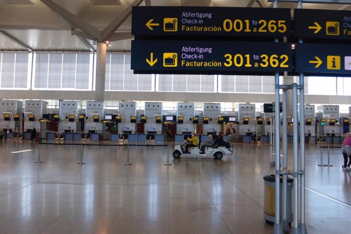 Aeropuerto de Málaga marzo de 2020