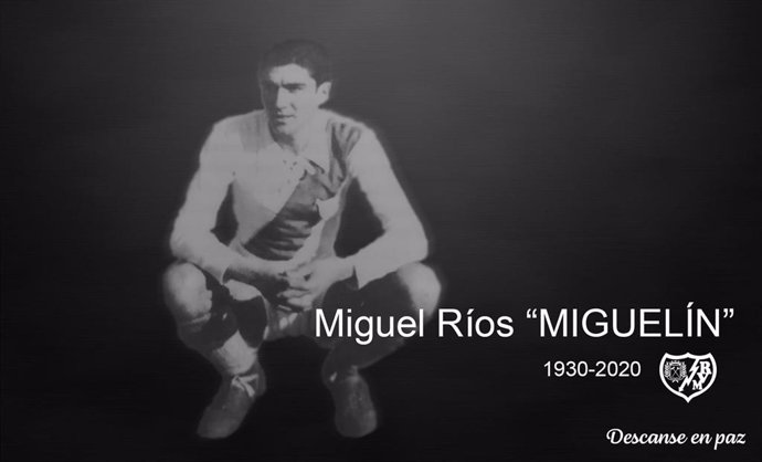 Fallece con 89 años 'Miguelín' Ríos, lateral izquierdo del Rayo Vallecano.