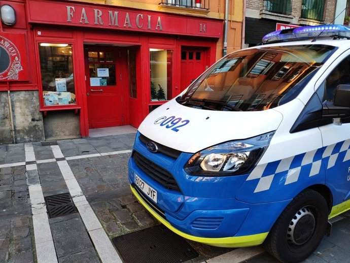 Vehículo de la Policía Municipal.