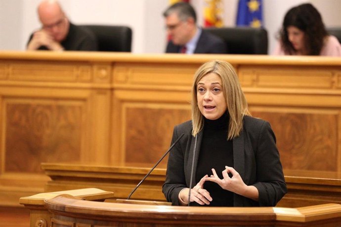 La portavoz de Cs, Carmen Picazo, en las Cortes.