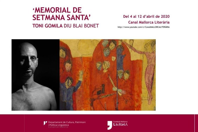 Cartel de la obra 'Memorial de Setmana Santa' de Toni Gomila.
